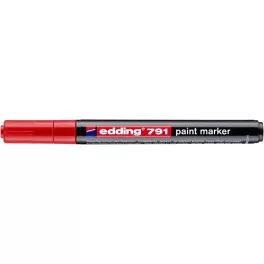 Lakkmarker, 1-2 mm, EDDING "791", piros