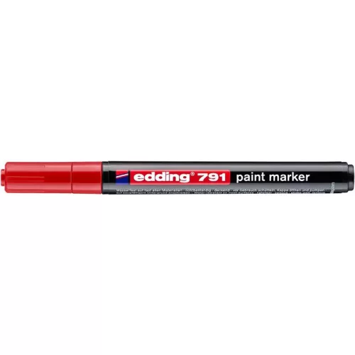 Lakkmarker, 1-2 mm, EDDING "791", piros