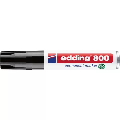 Alkoholos marker, 4-12 mm, vágott, EDDING "800", fekete
