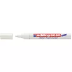 Gumijelölő marker, 2-4 mm, kúpos, EDDING "8050", fehér