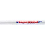 Gumijelölő marker, 2-4 mm, kúpos, EDDING "8050", fehér