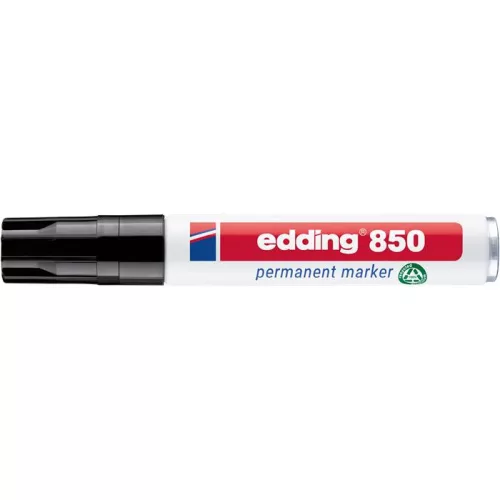 Alkoholos marker, 5-16 mm, vágott, EDDING "850", fekete