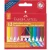 Zsírkréta, háromszögletű, FABER-CASTELL "Grip", 12 különböző szín