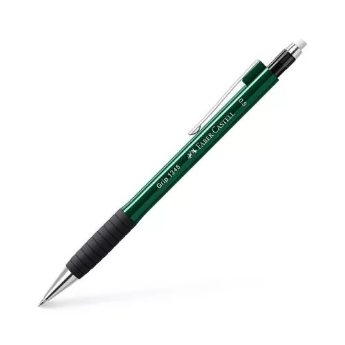 Nyomósirón, 0,5 mm, FABER-CASTELL "Grip 1345", zöld