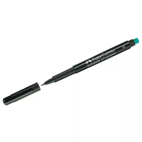Alkoholos marker, OHP, 0,4 mm, FABER-CASTELL "Multimark 1523", fekete