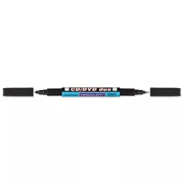  Alkoholos marker, CD/DVD, 0,4/1,5-2,5 mm, kúpos, kétvégű, GRANIT "Piccolo M830", fekete