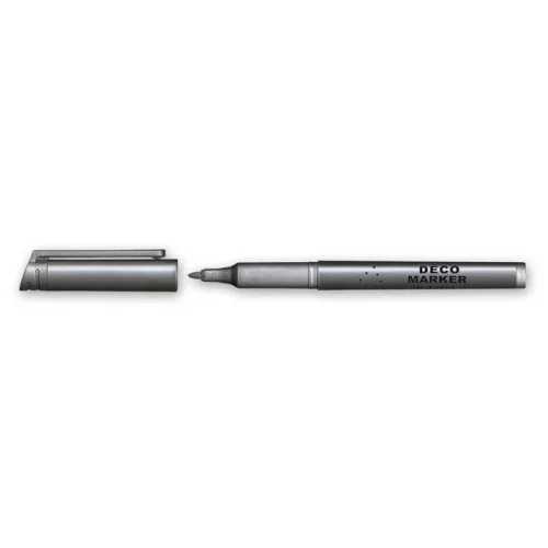 Dekormarker, 1 mm, kúpos, GRANIT "M850", ezüst