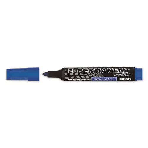Alkoholos marker, 3-4 mm, kúpos, GRANIT "M860", kék