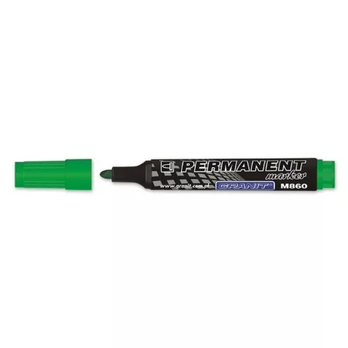 Alkoholos marker, 3-4 mm, kúpos, GRANIT "M860", zöld