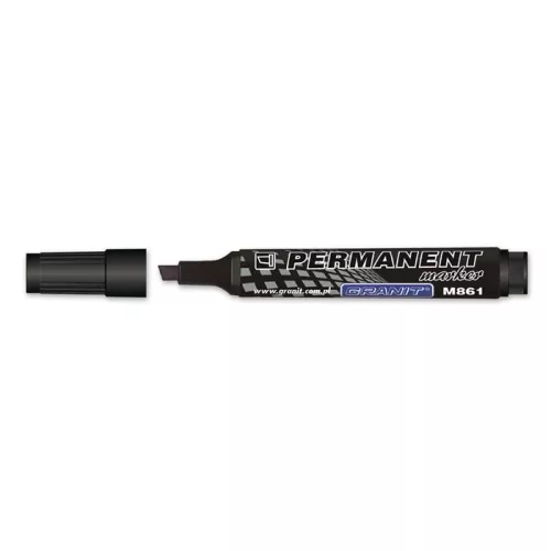 Alkoholos marker, 1-5 mm, vágott, GRANIT "M861", fekete