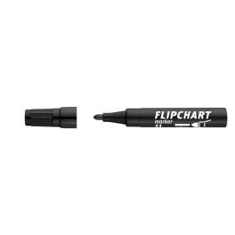   Flipchart marker, 1-3 mm, kúpos, ICO "Artip 11", fekete