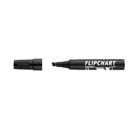   Flipchart marker, 1-4 mm, vágott, ICO "Artip 12", fekete