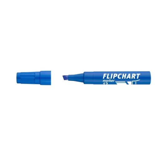 Flipchart marker, 1-4 mm, vágott, ICO "Artip 12", kék
