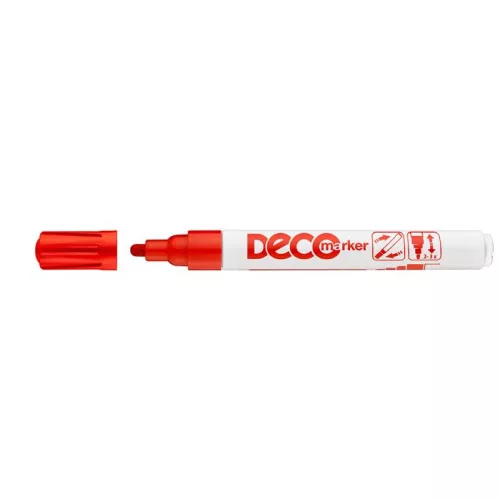 Lakkmarker, 2-4 mm, ICO "Decomarker" piros
