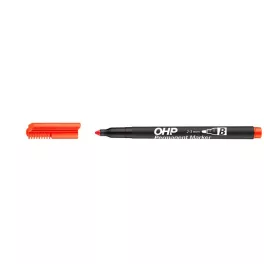 Alkoholos marker, OHP, 2-3 mm, B, ICO, piros