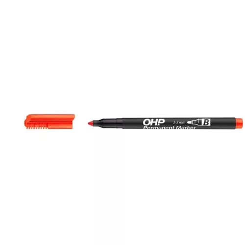 Alkoholos marker, OHP, 2-3 mm, B, ICO, piros