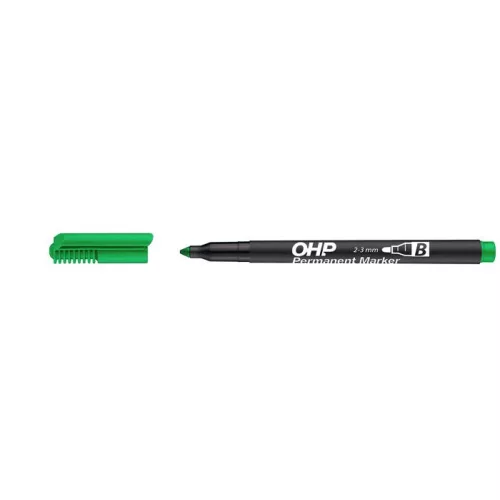 Alkoholos marker, OHP, 2-3 mm, B, ICO, zöld