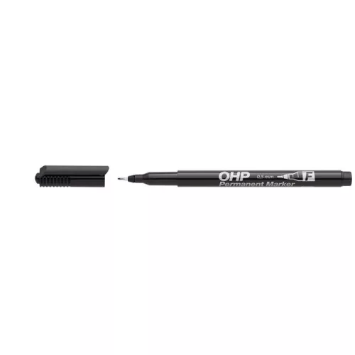 Alkoholos marker, OHP, 0,5 mm, F, ICO, fekete