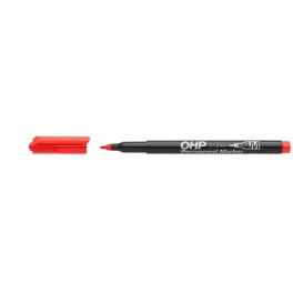 Alkoholos marker, OHP, 1-1,5 mm, M, ICO, piros