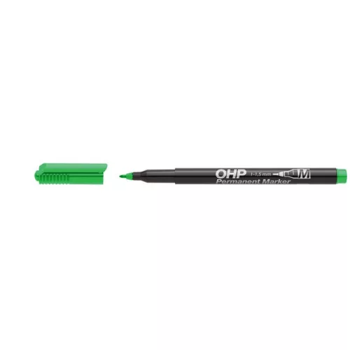 Alkoholos marker, OHP, 1-1,5 mm, M, ICO, zöld