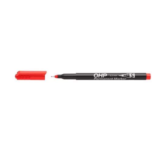 Alkoholos marker, OHP, 0,3 mm, S, ICO, piros