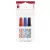 Tábla- és flipchart marker készlet, 1-3 mm, kúpos, ICO "Plan", 3 különböző szín