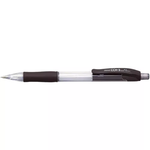 Nyomósirón, 0,5 mm, fekete tolltest, PENAC "CCH-3"
