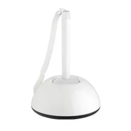   Ügyféltoll, 0,8 mm, fehér tolltest, ICO "Lux", kék