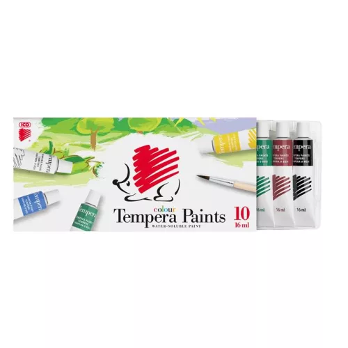 Tempera készlet, 10 darabos, ICO "Süni"