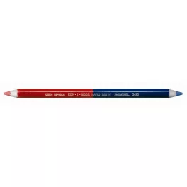   Postairón, hatszögletű, vastag, KOH-I-NOOR "3423", piros-kék