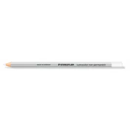   Jelölőceruza, hatszögletű, mindenre író, lemosható (omnichrom), STAEDTLER "Lumocolor 108", fehér