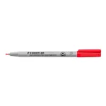Alkoholmentes marker, OHP, 0,6 mm, STAEDTLER "Lumocolor® 316 F", piros