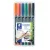Alkoholos marker készlet, OHP, 1 mm, STAEDTLER "Lumocolor® 317 M", 6 különböző szín