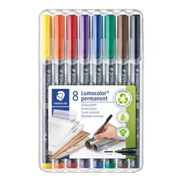   Alkoholos marker készlet, OHP, 1 mm, STAEDTLER "Lumocolor® 317 M", 8 különböző szín