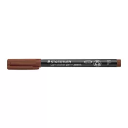   Alkoholos marker, OHP, 0,6 mm, STAEDTLER "Lumocolor® 318 F", barna