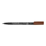 Alkoholos marker, OHP, 0,6 mm, STAEDTLER "Lumocolor® 318 F", barna