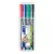 Alkoholos marker készlet, OHP, 0,6 mm, STAEDTLER "Lumocolor® 318 F", 4 különböző szín