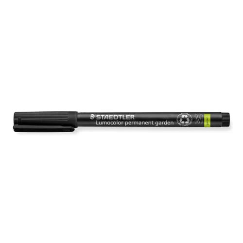 Alkoholos marker, 1 mm, kúpos, STAEDTLER "Lumocolor® garden 319 GM", fekete