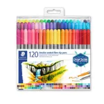 Filctoll készlet, 0,8/3,0 mm, kétvégű, STAEDTLER® "3200", 120 különböző szín