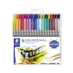Filctoll készlet, 0,8/3,0 mm, kétvégű, STAEDTLER® "3200", 36 különböző szín