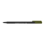 Tűfilc, 0,3 mm, STAEDTLER "Triplus 334", olivazöld
