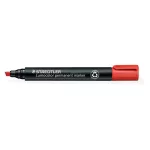 Alkoholos marker, 2-5 mm, vágott, STAEDTLER "Lumocolor® 350", piros