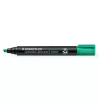 Alkoholos marker, 2-5 mm, vágott, STAEDTLER "Lumocolor® 350", zöld