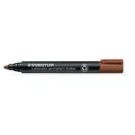 Alkoholos marker, 2 mm, kúpos, STAEDTLER "Lumocolor® 352", barna