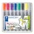 Flipchart marker vegyes készlet, 2/2-5 mm, STAEDTLER "Lumocolor® 356", 8 különböző szín