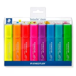   Szövegkiemelő készlet, 1-5 mm, STAEDTLER "Classic 364", 8 különböző szín