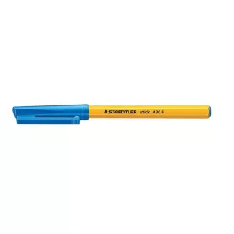   Golyóstoll, 0,3 mm, kupakos, STAEDTLER "Stick 430 F", kék
