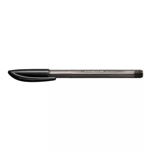 Golyóstoll, 0,3 mm, kupakos, STAEDTLER "Ball 432", fekete