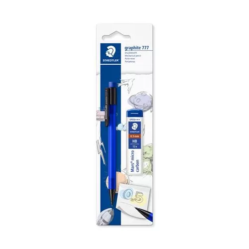 Nyomósirón és grafitbél, 0,5 mm, STAEDTLER "Graphite 777", vegyes színek