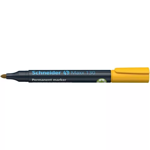 Alkoholos marker, 1-3 mm, kúpos, SCHNEIDER "Maxx 130", sárga